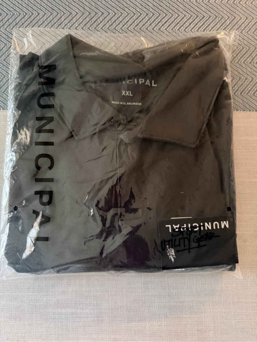 Men's Municipal sport tech polo asphalt XXL